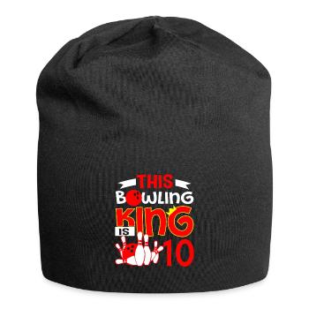 This Bowling King Is 10 Years Old - Jersey-Beanie - Schwarz - Vorne