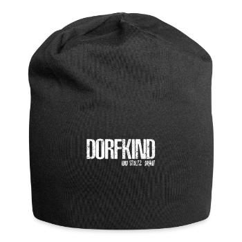 Dorf Geschenkidee Landleben - Jersey-Beanie - Schwarz - Vorne