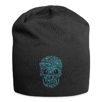 Fahrrad Totenkopf - Jersey-Beanie - Schwarz - Vorne