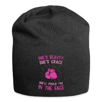 Beauty Grace Punch vous dans le visage - Bonnet en jersey - noir - Devant