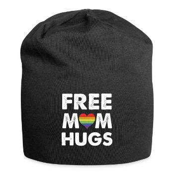 Free mom hugs - Jersey Beanie - black - Front