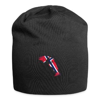 Pêcheur pêcheur Norvège Norvège voyage - Bonnet en jersey - noir - Devant