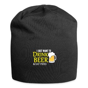 Beer and fries - Jersey Beanie - black - Front