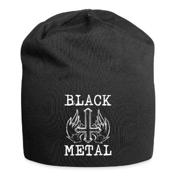 BLACK METAL - Jersey Beanie - black - Front