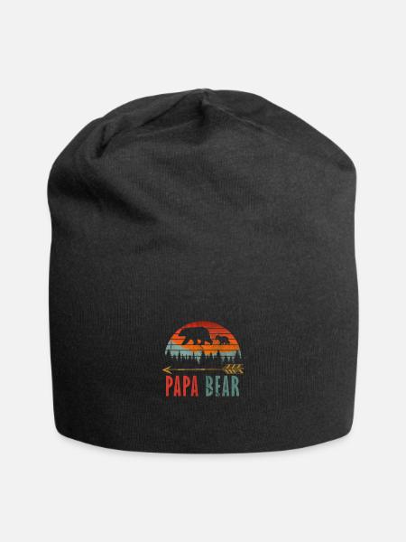 Bear dad - Jersey Beanie - black
