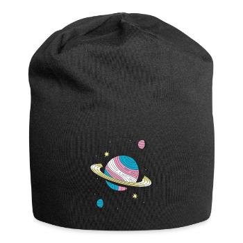 Transgender Planet Transgender Nonbinary Trans - Jersey-Beanie - Schwarz - Vorne