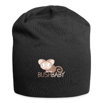 Bush baby Galagos Galagonidae monkey - Jersey Beanie - black - Front