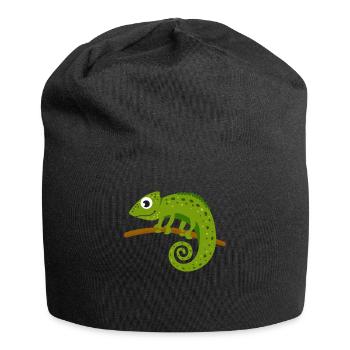 Chameleon Animal - Jersey Beanie - black - Front