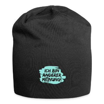Ich bin anderer Meinung! Anti Gegen Demo - Jersey-Beanie - Schwarz - Vorne