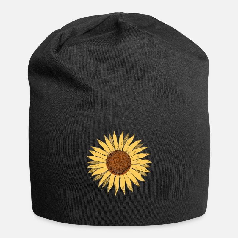 Tournesol - Bonnet en jersey - noir