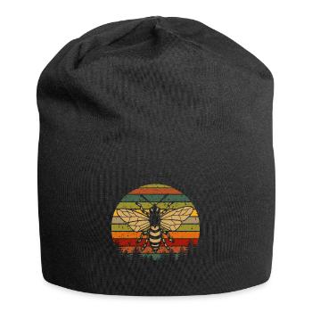 Biene - Jersey-Beanie - Schwarz - Vorne