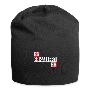 Es Eskaliert Eh - Party Saufen Gruppen Design - Jersey-Beanie - Schwarz - Vorne