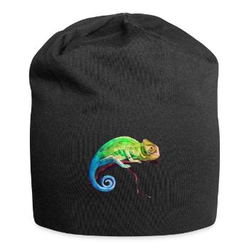 Chameleon tropics reptile - Jersey Beanie - black - Front
