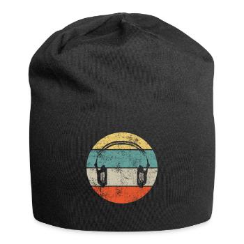 DJ headphone headset - Jersey Beanie - black - Front