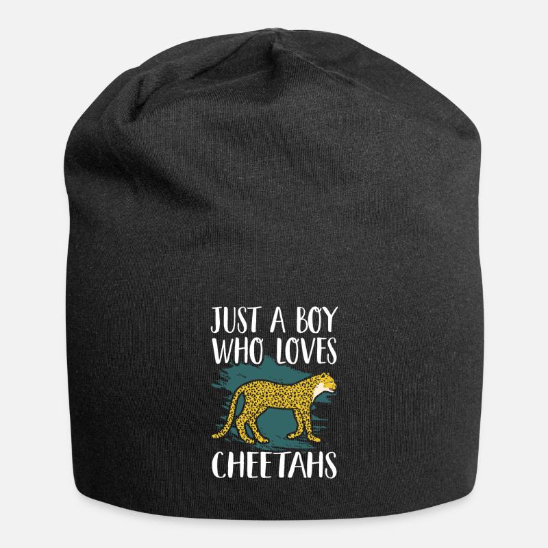 guépard - Bonnet en jersey - noir