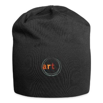 Kunst - Jersey-Beanie - Schwarz - Vorne