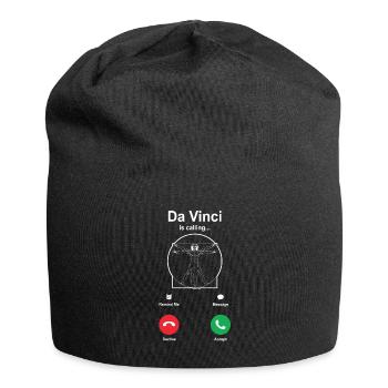 Leonardo da Vinci - Jersey-Beanie - Schwarz - Vorne