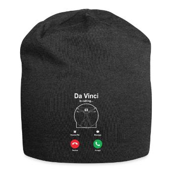Léonard de Vinci - Bonnet en jersey - charbon - Devant