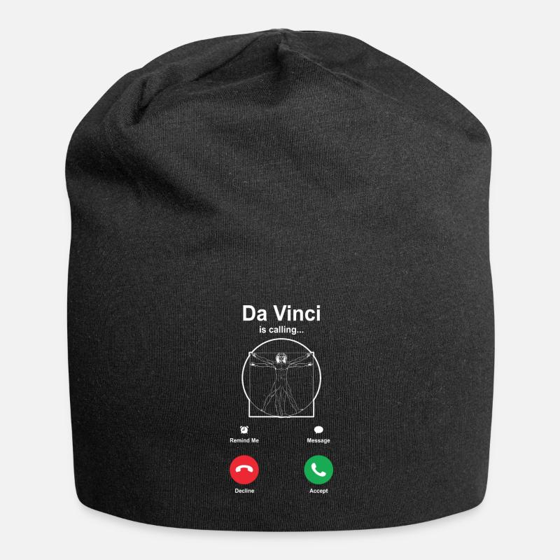 Leonardo da Vinci - Jersey Beanie - black