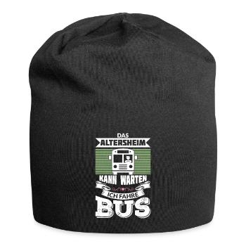 DAS ALTERSHEIM KANN WARTEN ICH FAHRE BUS - Jersey-Beanie - Schwarz - Vorne