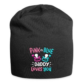 Gender Reveal Daddy Dad - Jersey Beanie - black - Front