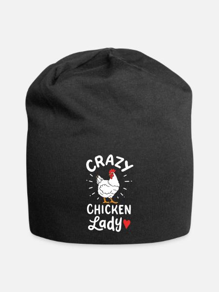 Chicken Lady - Jersey Beanie - black