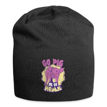 porc - Bonnet en jersey - noir - Devant