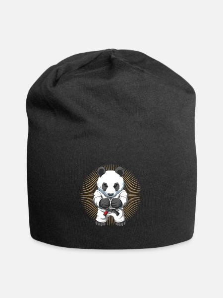 Süßer Baby Panda im BJJ G - Jersey-Beanie - Schwarz
