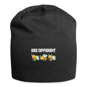 Bee Different Bienen Sei Anders Be Yourself - Jersey-Beanie - Schwarz - Vorne