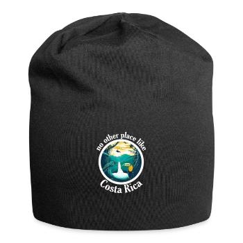Costa Rica Südamerika Jungle Urlaub Reisen Tropen - Jersey-Beanie - Schwarz - Vorne
