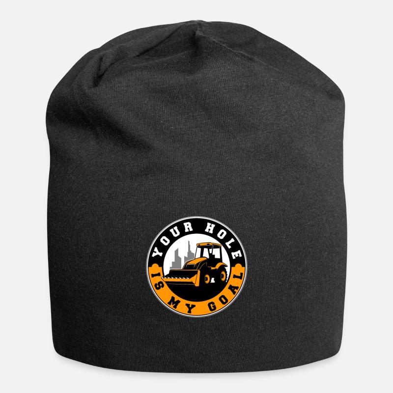 Bagger - Jersey-Beanie - Schwarz