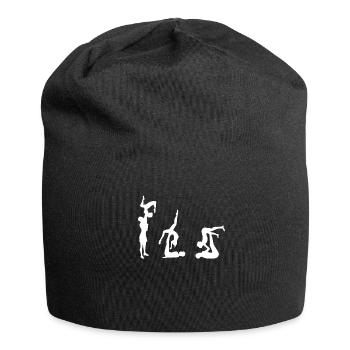 Akrobatik Turner Verein Turnerin Figuren Athleten - Jersey-Beanie - Schwarz - Vorne