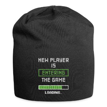 New Player Is Entering The Game Gamer Pregnancy An - Jersey Beanie - black - Front