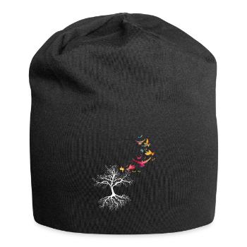Oiseau volant nature - Bonnet en jersey - noir - Devant