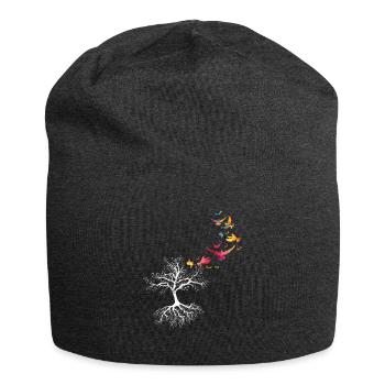 Vogel Fliegen Natur - Jersey-Beanie - Anthrazit - Vorne