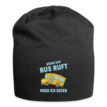 WENN DER BUS RUFT MUSS ICH GEHEN - Jersey-Beanie - Schwarz - Vorne