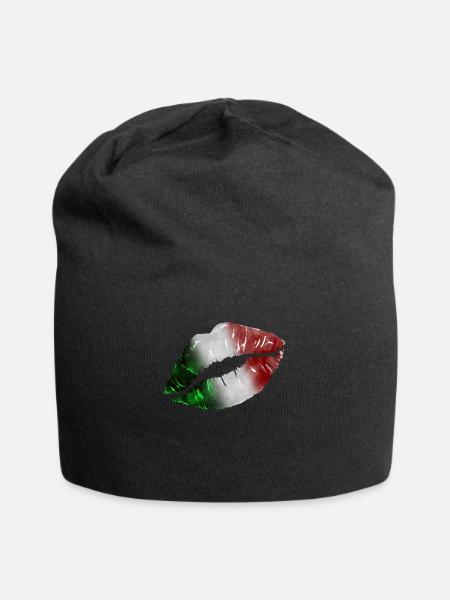 Italie - Bonnet en jersey - noir