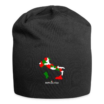Italien - Jersey-Beanie - Schwarz - Vorne