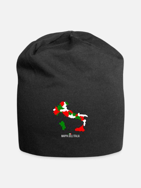 Italie - Bonnet en jersey - noir