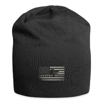 Amerikanische Country-Musik - Jersey-Beanie - Schwarz - Vorne