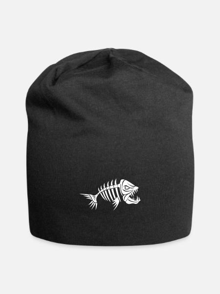 Creepy fish - Jersey Beanie - black
