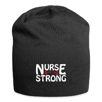 Infirmière infirmière - Bonnet en jersey - noir - Devant
