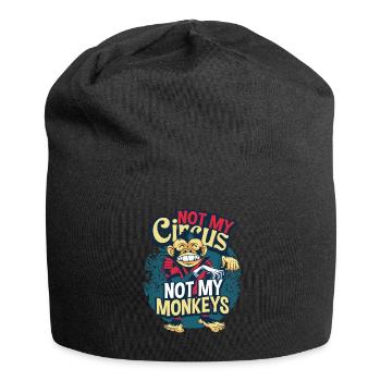 Affe - Jersey-Beanie - Schwarz - Vorne