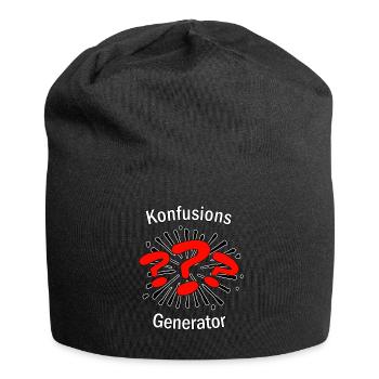 Konfusionsgenerator - Stifte Verwirrung - Jersey-Beanie - Schwarz - Vorne