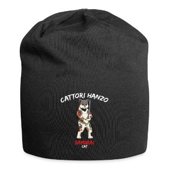 Cattori Hanzo - Yakuza Samurai cat - Jersey Beanie - black - Front