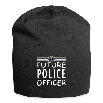 Cadeau de police pour les enfants - Bonnet en jersey - noir - Devant
