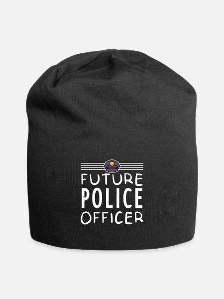 Cadeau de police pour les enfants - Bonnet en jersey - noir