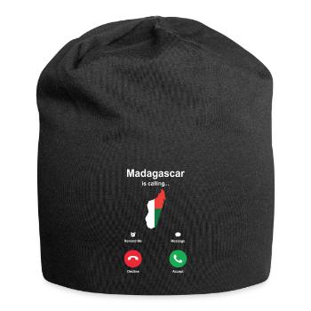 Madagascar Africa shirt gift idea - Jersey Beanie - black - Front