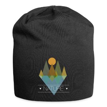 Trees on the lake - Jersey Beanie - black - Front