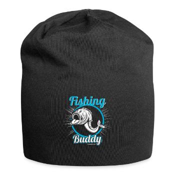 Vintage Fischkopf Angler Dorsch - Jersey-Beanie - Schwarz - Vorne